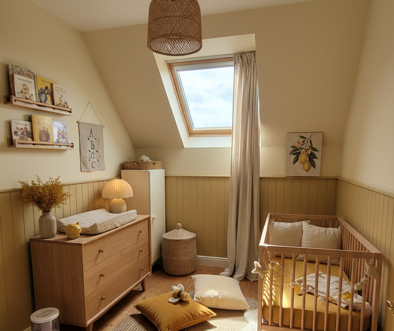 Aménager une petite chambre bébé: simple, pratique et apaisante